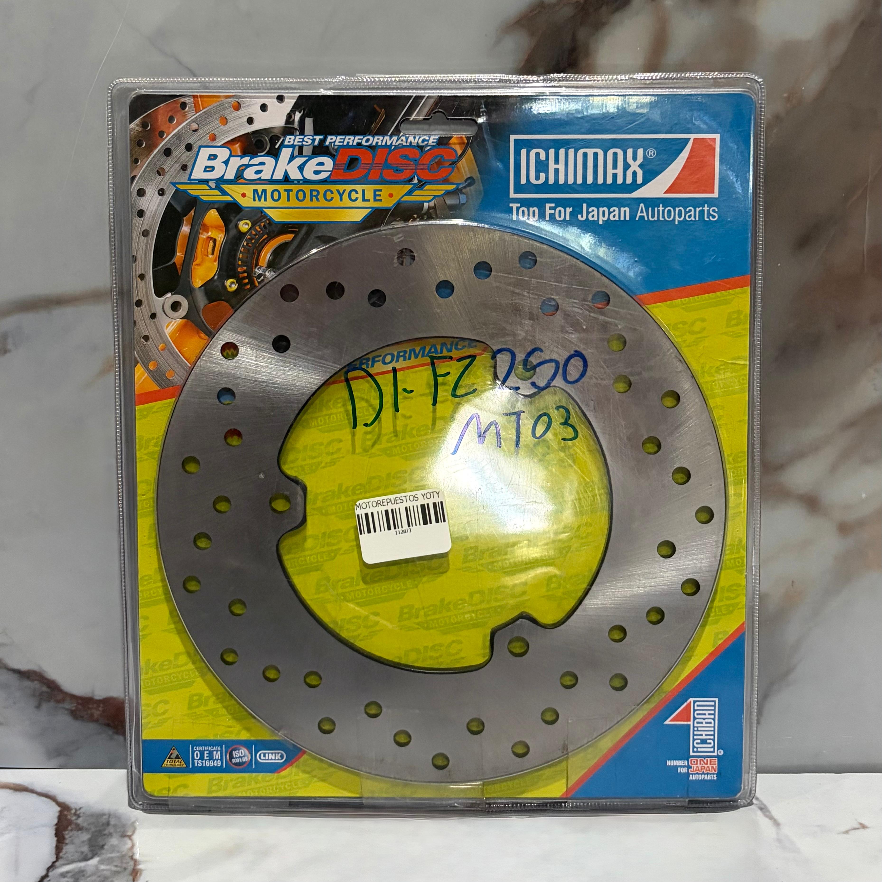 DISCO FRENO TRASERO FZ2.5 / MT03 ICHIMAX