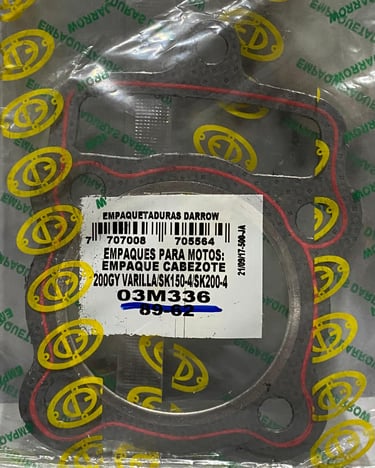 EMPAQUE DE CABEZOTE 200GY VARILLA / SK150